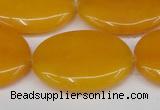 CCN3985 15.5 inches 30*40mm oval candy jade beads wholesale