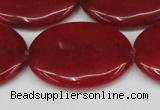 CCN3989 15.5 inches 30*40mm oval candy jade beads wholesale