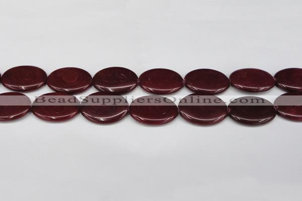 CCN3991 15.5 inches 30*40mm oval candy jade beads wholesale