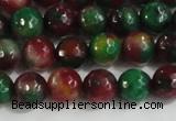 CCN4010 15 inches 6mm faceted round candy jade beads wholesale