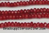 CCN4103 15.5 inches 2*4mm faceted rondelle candy jade beads