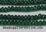 CCN4110 15.5 inches 2*4mm faceted rondelle candy jade beads