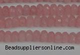 CCN4122 15.5 inches 4*6mm faceted rondelle candy jade beads