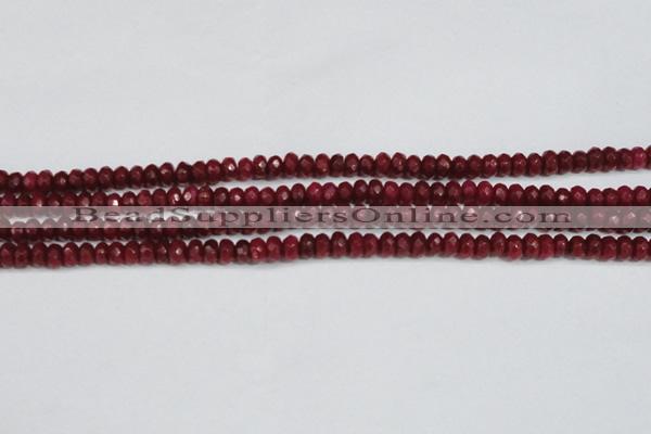 CCN4128 15.5 inches 4*6mm faceted rondelle candy jade beads