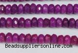 CCN4129 15.5 inches 4*6mm faceted rondelle candy jade beads