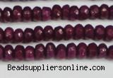 CCN4130 15.5 inches 4*6mm faceted rondelle candy jade beads