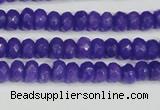 CCN4131 15.5 inches 4*6mm faceted rondelle candy jade beads