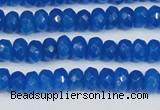 CCN4135 15.5 inches 4*6mm faceted rondelle candy jade beads