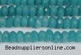 CCN4138 15.5 inches 4*6mm faceted rondelle candy jade beads