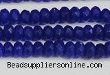 CCN4142 15.5 inches 4*6mm faceted rondelle candy jade beads