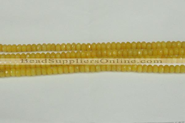 CCN4151 15.5 inches 5*8mm faceted rondelle candy jade beads