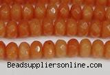 CCN4152 15.5 inches 5*8mm faceted rondelle candy jade beads