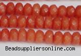 CCN4153 15.5 inches 5*8mm faceted rondelle candy jade beads