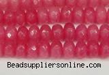 CCN4156 15.5 inches 5*8mm faceted rondelle candy jade beads