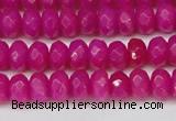 CCN4161 15.5 inches 5*8mm faceted rondelle candy jade beads