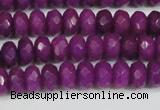 CCN4162 15.5 inches 5*8mm faceted rondelle candy jade beads