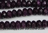 CCN4164 15.5 inches 5*8mm faceted rondelle candy jade beads