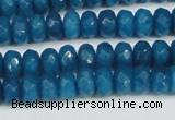 CCN4166 15.5 inches 5*8mm faceted rondelle candy jade beads