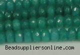 CCN4169 15.5 inches 5*8mm faceted rondelle candy jade beads