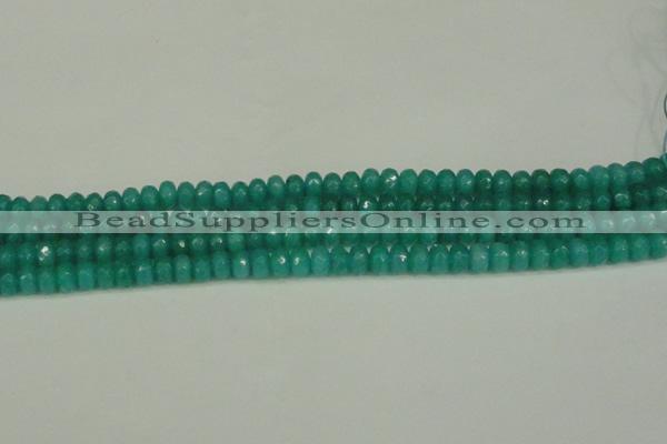 CCN4169 15.5 inches 5*8mm faceted rondelle candy jade beads