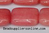 CCN4196 15.5 inches 18*25mm rectangle candy jade beads wholesale