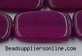 CCN4202 15.5 inches 30*40mm rectangle candy jade beads wholesale