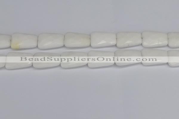 CCN4250 15.5 inches 18*25mm faceted trapezoid candy jade beads