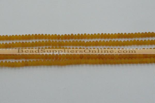 CCN4500 15.5 inches 3*5mm rondelle matte candy jade beads