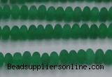 CCN4503 15.5 inches 3*5mm rondelle matte candy jade beads