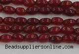 CCN4520 15.5 inches 4*6mm rice candy jade beads wholesale