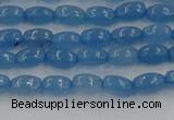 CCN4521 15.5 inches 4*6mm rice candy jade beads wholesale