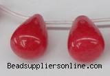 CCN466 15.5 inches Top-drilled 18*25mm teardrop candy jade beads