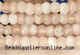 CCN5103 15 inches 3*4mm faceted rondelle candy jade beads