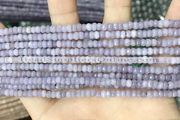 CCN5108 15 inches 3*4mm faceted rondelle candy jade beads