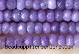 CCN5110 15 inches 3*4mm faceted rondelle candy jade beads