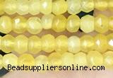 CCN5111 15 inches 3*4mm faceted rondelle candy jade beads