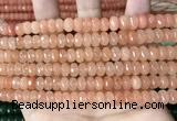 CCN5136 15 inches 5*8mm faceted rondelle candy jade beads