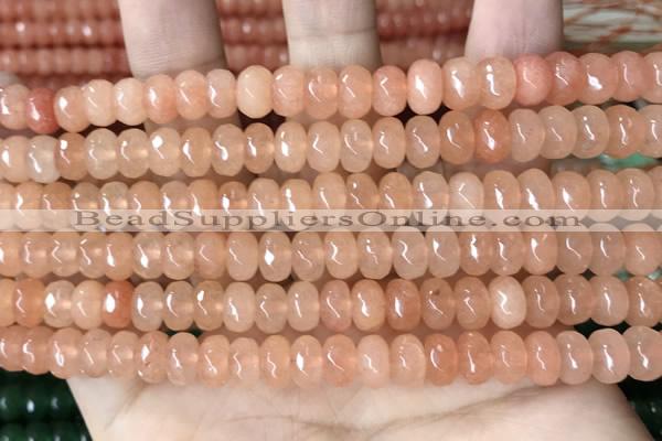 CCN5136 15 inches 5*8mm faceted rondelle candy jade beads