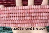 CCN5139 15 inches 5*8mm faceted rondelle candy jade beads