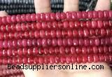 CCN5143 15 inches 5*8mm faceted rondelle candy jade beads