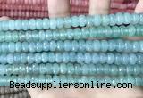 CCN5148 15 inches 5*8mm faceted rondelle candy jade beads