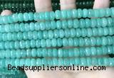 CCN5152 15 inches 5*8mm faceted rondelle candy jade beads