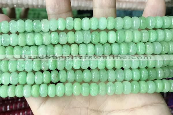 CCN5157 15 inches 5*8mm faceted rondelle candy jade beads