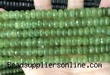 CCN5158 15 inches 5*8mm faceted rondelle candy jade beads