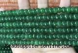 CCN5159 15 inches 5*8mm faceted rondelle candy jade beads