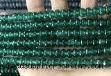 CCN5160 15 inches 5*8mm faceted rondelle candy jade beads