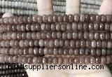 CCN5161 15 inches 5*8mm faceted rondelle candy jade beads