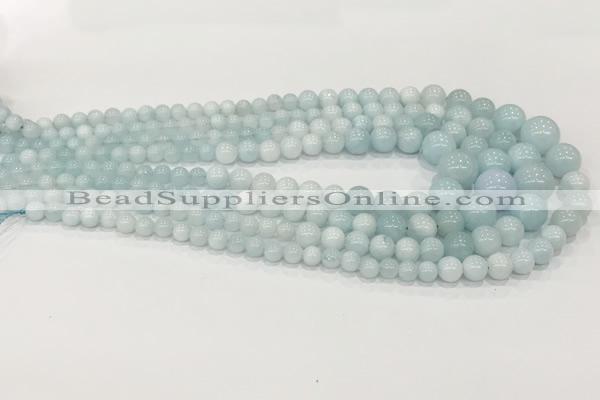 CCN5187 6mm - 14mm round candy jade graduated beads