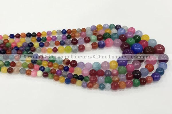 CCN5205 6mm - 14mm round candy jade graduated beads