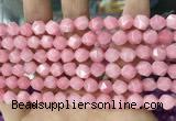 CCN5237 15 inches 8mm faceted nuggets candy jade beads